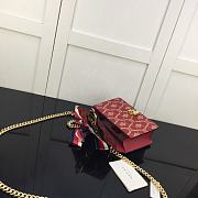 Forubags Gucci Sylvie Rhombus Red – 431666 – 19x14x7.5 cm - 3