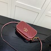 Forubags Gucci GG Marmont Red With Pink – 447632 – 24x12x7 cm - 6