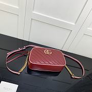 Forubags Gucci GG Marmont Red With Pink – 447632 – 24x12x7 cm - 5
