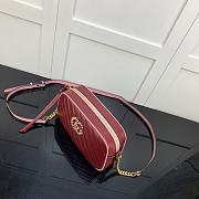 Forubags Gucci GG Marmont Red With Pink – 447632 – 24x12x7 cm - 3
