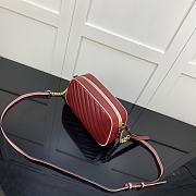 Forubags Gucci GG Marmont Red With Pink – 447632 – 24x12x7 cm - 4