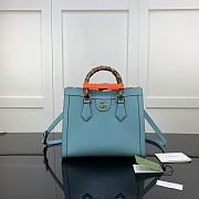 Kitlife Gucci Diana Tote Bag (Blue,Yellow,Red) – 660195 – 27x24x11 cm - 1