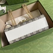 Forubags Gucci GG Supreme Padlock Shoulder Bag With Yellow Leather Key Holder White/GG Supreme – 409487 – 20×12.5×8 cm - 5