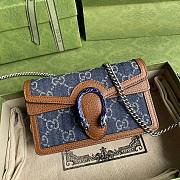Forubags Gucci Dionysus Denim Mini Bag – 476432 – 16.5x10x4.5 cm - 1