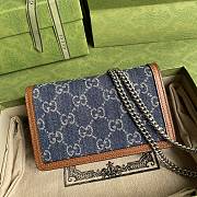 Forubags Gucci Dionysus Denim Mini Bag – 476432 – 16.5x10x4.5 cm - 4