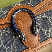 Forubags Gucci Dionysus Denim Mini Bag – 476432 – 16.5x10x4.5 cm - 3