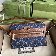 Forubags Gucci Ophidia GG Mini Dark Blue Bag – 517350 – 17.5× 12x 5.5 cm - 1