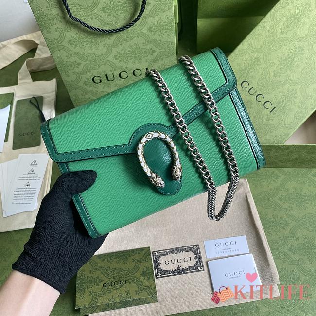 Forubags Gucci Dionysus Mini Chain Green – 401231 – 20x13.5x3 cm - 1