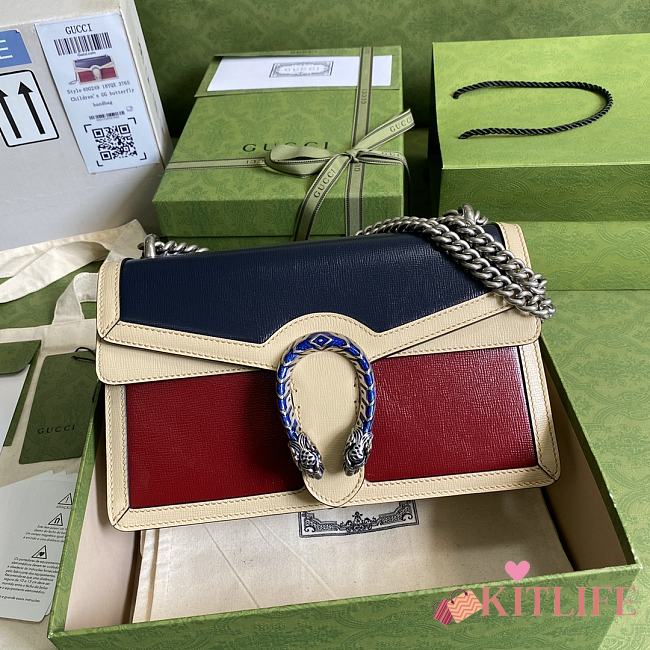 Forubags Gucci Dionysus Blue-Red/Apricot Whole Skin– 400249 – 28x17x9 cm - 1