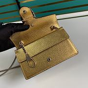 Forubags Gucci Dionysus Super Mini Gold Lamé Leather - 476432 – 16.5x10x4.5 cm - 5