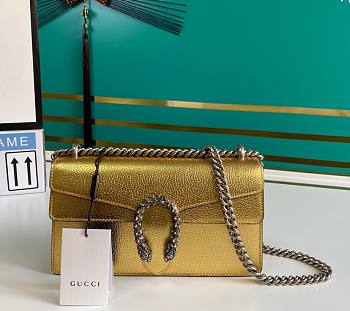 Forubags Gucci Dionysus Super Gold Lamé Leather - 499623 – 25x13.5x7 cm