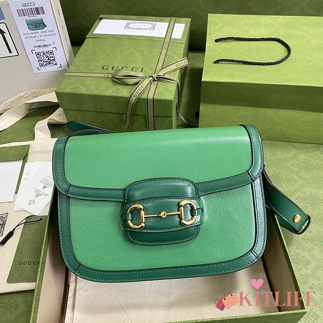 Forubags Gucci Horsbit 1955 Green/ Dark Green - 602204 – 25x18x8 cm - 1