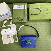 Forubags Gucci Horsbit 1955 Blue/ Green - 602204 – 25x18x8 cm - 5