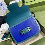 Forubags Gucci Horsbit 1955 Blue/ Green - 602204 – 25x18x8 cm - 4