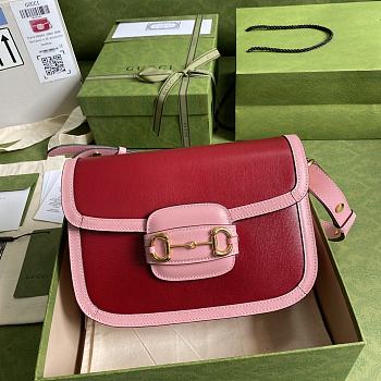 Forubags Gucci Horsbit 1955 Red/ Pink - 602204 – 25x18x8 cm