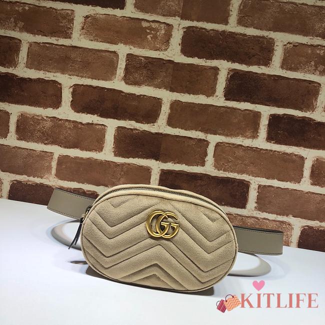 Forubags Gucci GG Marmont Matelasse Beige – 476434 – W.18xH.11xD.5 cm - 1