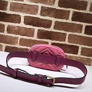 Forubags Gucci GG Marmont Matelasse Pink – 476434 – W.18xH.11xD.5 cm - 5