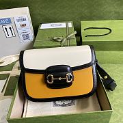 Forubags Gucci Horsbit 1955 Black/ White/ Yellow - 602204 – 25x18x8 cm - 1