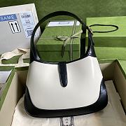 Forubags Gucci Jackie 1961 Shoulderbag Black/White Fight Leather - 636706 – 28x19x4.5 cm - 6