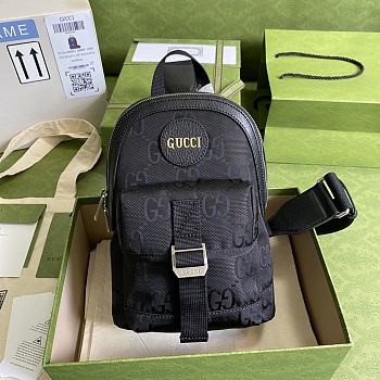 Forubags Gucci Off The Grid sling backpack in black GG ECONYL - 658631 – 31x26.5x14 cm