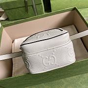Forubags Gucci GG Embossed Mini Bag White Pressed Full Leather - 658553 – 11.5×17×4cm - 6