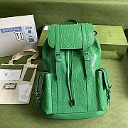 Forubags Gucci GG Embossed Backpack Green - 625770 – 41×34×12cm - 1