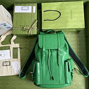 Forubags Gucci GG Embossed Backpack Green - 625770 – 41×34×12cm - 2