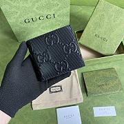 Forubags Gucci GG Embossed Wallet Black - 625562 – 12x9.7cm - 1