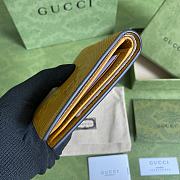 Forubags Gucci GG Embossed Wallet Yellow - 625562 – 12x9.7cm - 5