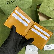 Forubags Gucci GG Embossed Wallet Yellow - 625562 – 12x9.7cm - 4