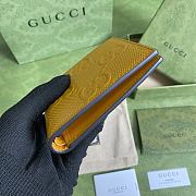 Forubags Gucci GG Embossed Wallet Yellow - 625562 – 12x9.7cm - 3