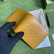 Forubags Gucci GG Embossed Wallet Yellow - 625562 – 12x9.7cm - 2