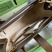 Forubags Gucci Jackie 1961 Medium Tote Bag GG Supreme Brown- 649016 – 30x24x12 cm - 5