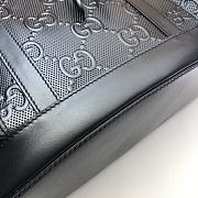 Forubags Gucci GG Embossed Backpack Black - 625770 – 41×34×12cm - 3