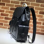 Forubags Gucci GG Embossed Backpack Black - 625770 – 41×34×12cm - 4