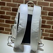 Forubags Gucci GG Embossed Backpack White - 625770 – 41×34×12cm - 3