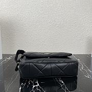Forubags Prada System Nappa Leather Patchwork Bag Black - 1BD291 –28×18x7.5 cm - 5