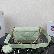 Forubags Prada System Nappa Leather Patchwork Bag Mint - 1BD291 –28×18x7.5 cm - 1