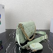 Forubags Prada System Nappa Leather Patchwork Bag Mint - 1BD291 –28×18x7.5 cm - 3