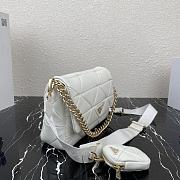 Forubags Prada System Nappa Leather Patchwork Bag White - 1BD291 –28×18x7.5 cm - 4