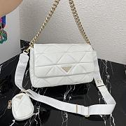 Forubags Prada System Nappa Leather Patchwork Bag White - 1BD291 –28×18x7.5 cm - 2