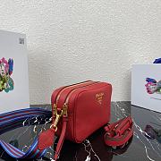 Forubags Prada Leather Cross-Body Bag Clay Red - 1BH082 – 22×15x9 cm - 6