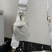 Forubags Prada System Nappa Leather Patchwork Mini Bag White - 1BD292 –21×16x7 cm - 6