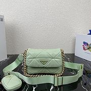 Forubags Prada System Nappa Leather Patchwork Mini Bag Mint - 1BD292 –21×16x7 cm - 1