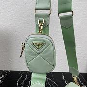 Forubags Prada System Nappa Leather Patchwork Mini Bag Mint - 1BD292 –21×16x7 cm - 4