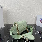 Forubags Prada System Nappa Leather Patchwork Mini Bag Mint - 1BD292 –21×16x7 cm - 2