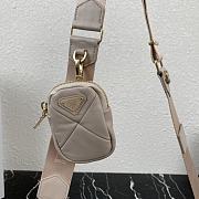 Forubags Prada System Nappa Leather Patchwork Mini Bag Beige - 1BD292 –21×16x7 cm - 5