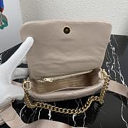 Forubags Prada System Nappa Leather Patchwork Mini Bag Beige - 1BD292 –21×16x7 cm - 4