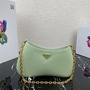 Forubags Prada Leather Chain Hobo Bag Mint - 1BC148 –25.5×15.5x4 cm - 1