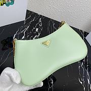 Forubags Prada Leather Chain Hobo Bag Mint - 1BC148 –25.5×15.5x4 cm - 2